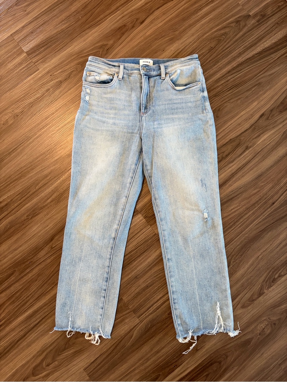 Pistola High-Rise Straight Jeans Size 30